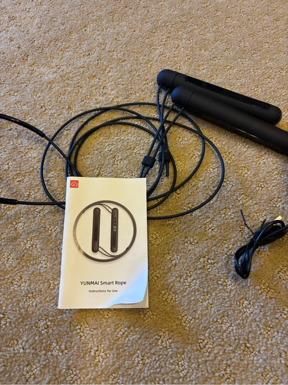 Smart Jump Rope - Black Wireless Fitness Tracker